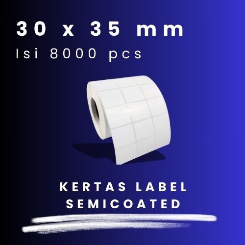 

SC 30 X 55 - 1" @4000 - 3 Line CORE 1 INCH 30X55MM 30 X 55 MM 3X5.5 CM 3 X 5.5 CM BARCODE LABEL SEMICOAT SC SEMICOATED STICKER STIKER 4000 PCS