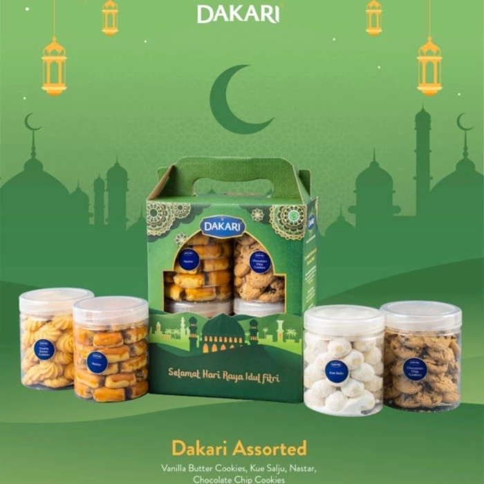 

Kue Lebaran Dakari Hampers Idul Fitri Cookies Premium Parcel Paket Set