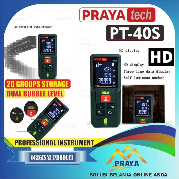 Prayatech Meteran Laser Digital Laser Distance
