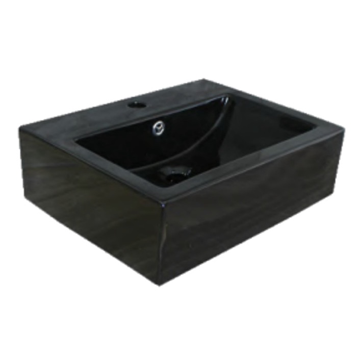 Wastafel Trilliunware Citrine Black / Wastafel Triliun Gantung Hitam