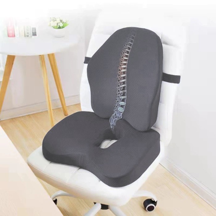 Bantal Sandaran Kursi Terapi Orthopedic Punggung Lumbar Cushion