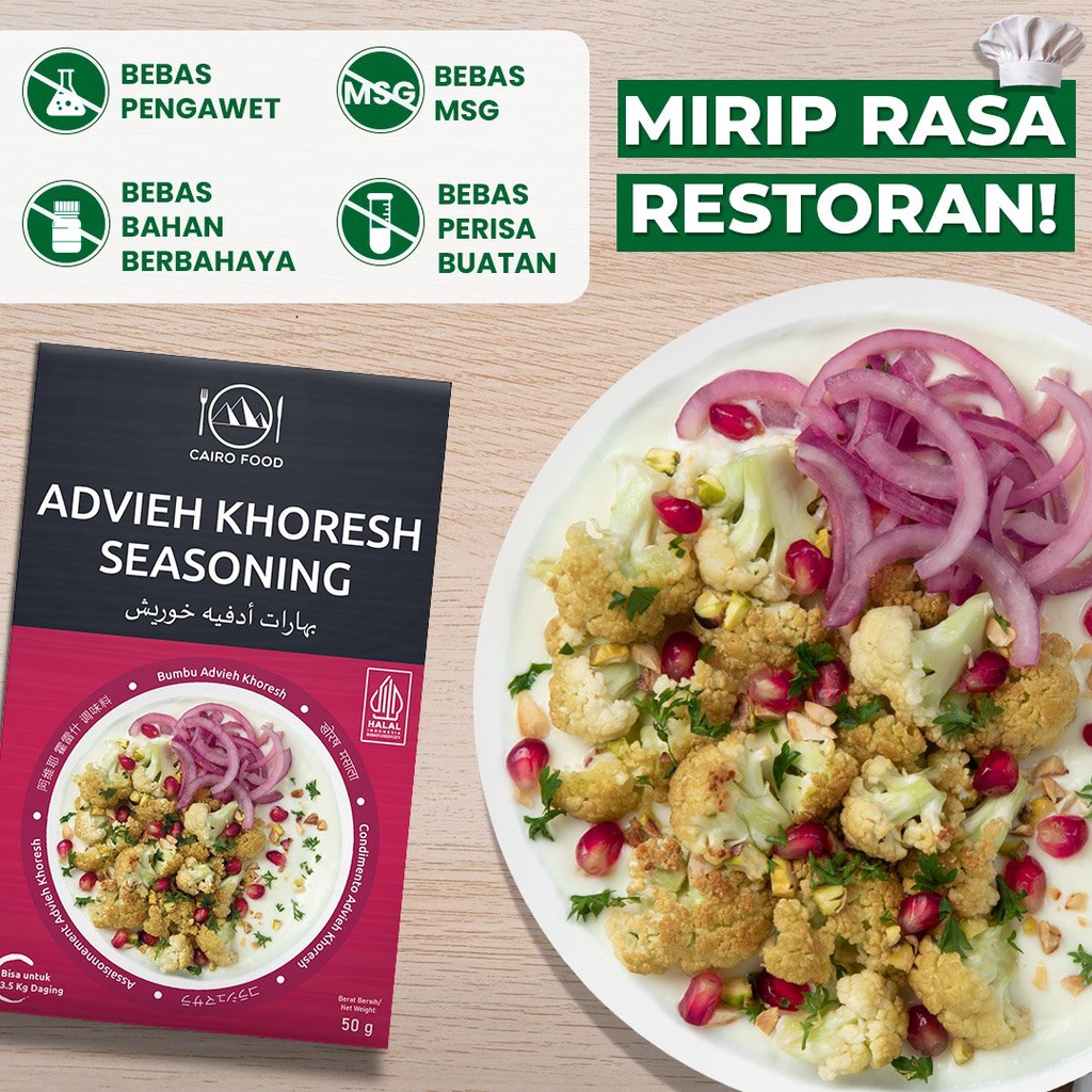 

Bumbu Advieh Khoresh Premium Untuk Profesional - Cairo Food