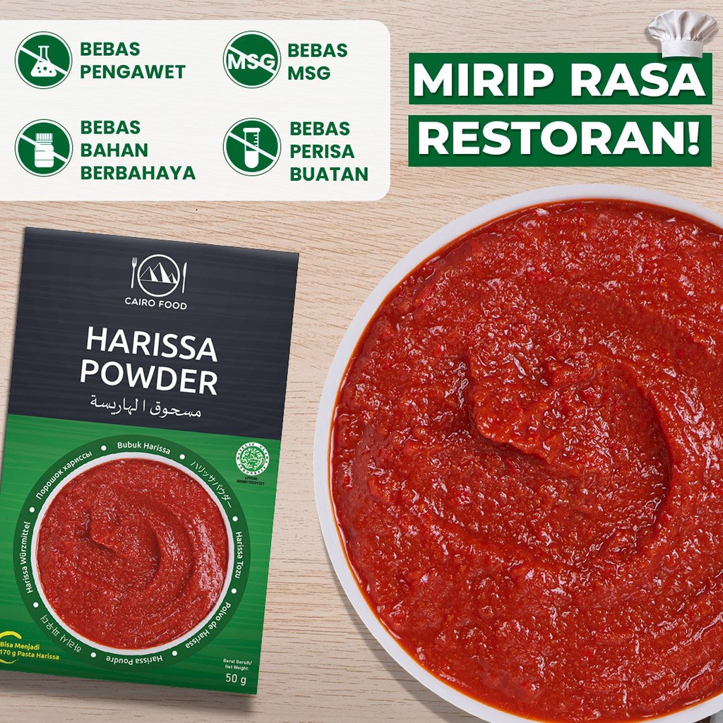

Bubuk Harissa Premium Untuk Profesional - Cairo Food