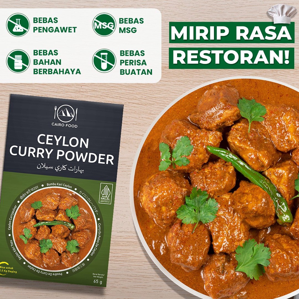 

Bumbu Kari Ceylon Premium Untuk Profesional - Cairo Food