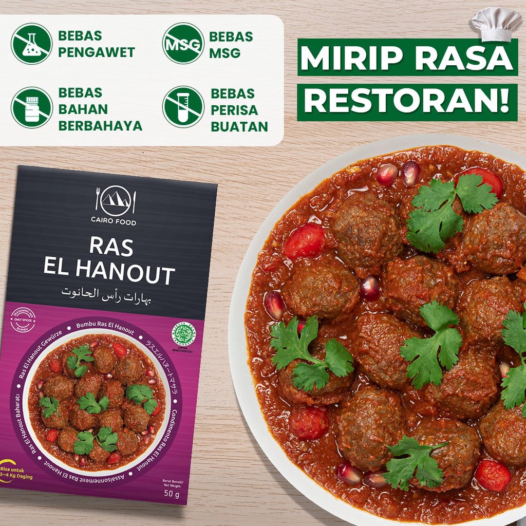 

Bumbu Ras El Hanout Premium Untuk Profesional - Cairo Food