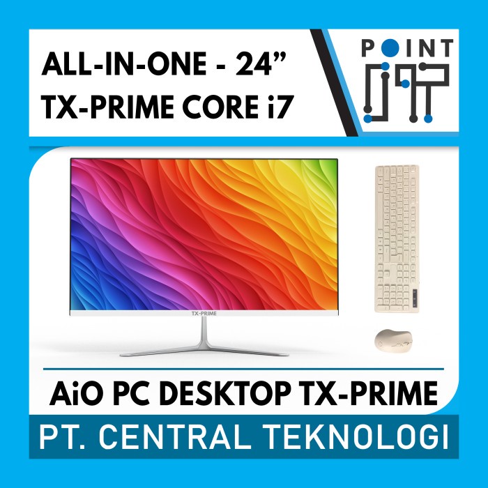 All In One Pc Aio Tx-Prime Intel Core I7 / Ram 8Gb / 24" - Siap Pakai