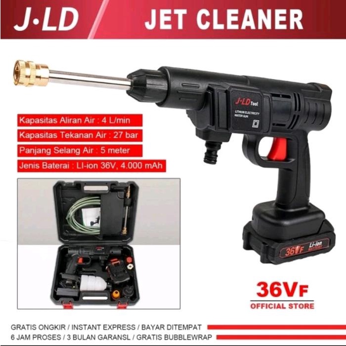 Mesin Cuci Motor Mobil Jld 36Vf Cas. Cordless Jld Jet Cleaner Car