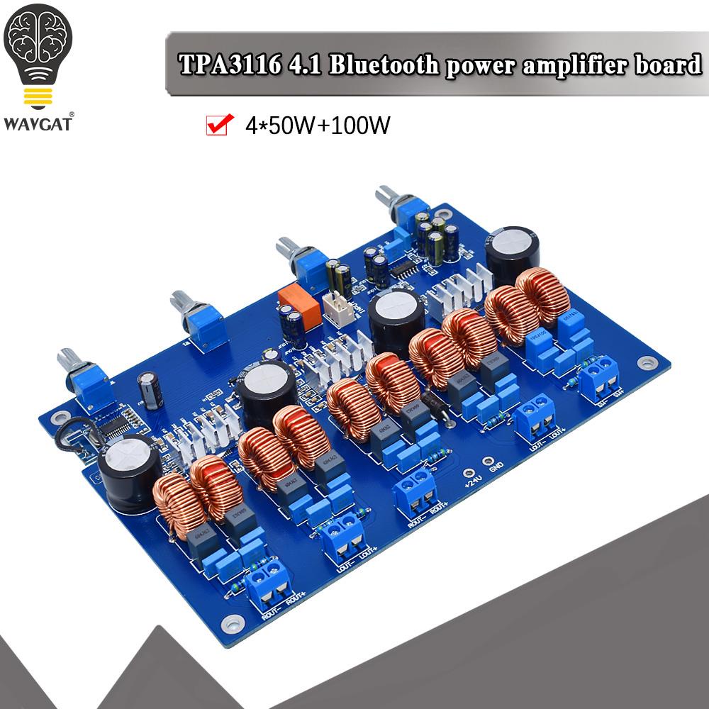 EYE Bluetooth high power Class D amplifier board TPA3116 Bluetooth amplifier board 50W* 4+100W TPA31
