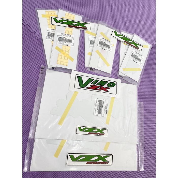 New  Stiker Striping Decal Set Ninja RR 150 OLD CBU Biru Original Kawasaki
