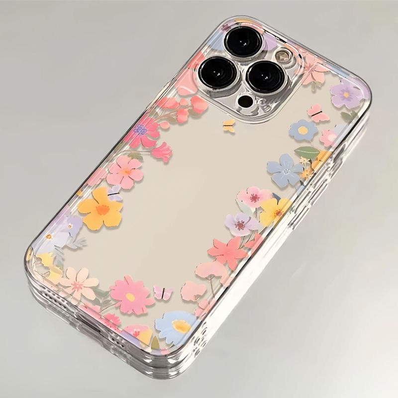 Clear Anti Shock Bunga Terbaru Case Samsung S25 Fe S25 S23 Fe S24 Fe M55 M15 M23 S24 Plus S23 Ultra 