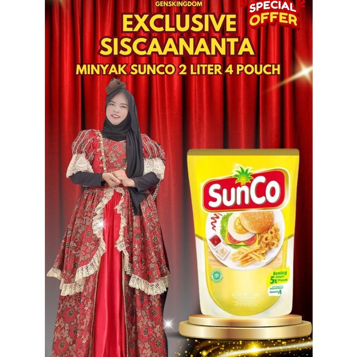 

TERLARIS [EXCLUSIVE SISCAANANTA X GENSKINGDOM TERMURAH] - MINYAK SUNCO ISI 4 POUCH MINYAK KELAPA