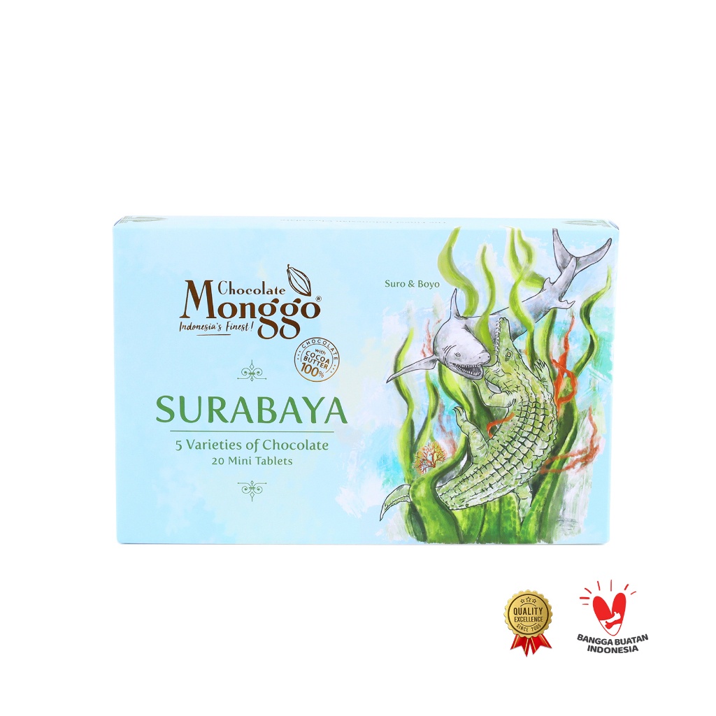 

CHOCOLATE MONGGO OLEH-OLEH SURABAYA COKELAT MIX FLAVOURS SOUVENIR KHAS SURABAYA