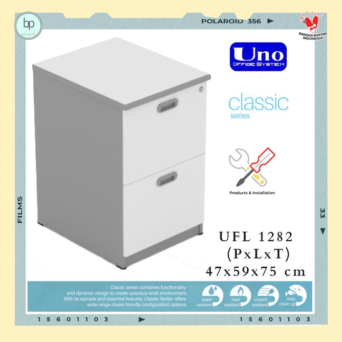 

Filling Cabinet/Lemari Arsip Kantor 2 Laci Uno Classic Ufl 1282