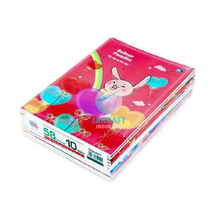 

(10 Pcs) Grosir Buku Tulis Sinar Dunia Isi 58 Lembar Kwarto Kuarto Quarto A5 Biasa Cover Unisex Sidu