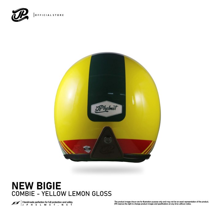 Helm Jp Retro New Bigie Combi - Yellow Lemon Gloss