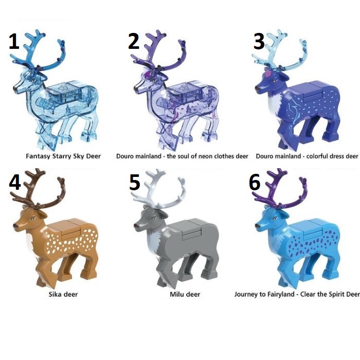 Xmas Christmas Rudolph Crystal Red Nose Reindeer Deer Rusa Action Figure Mini