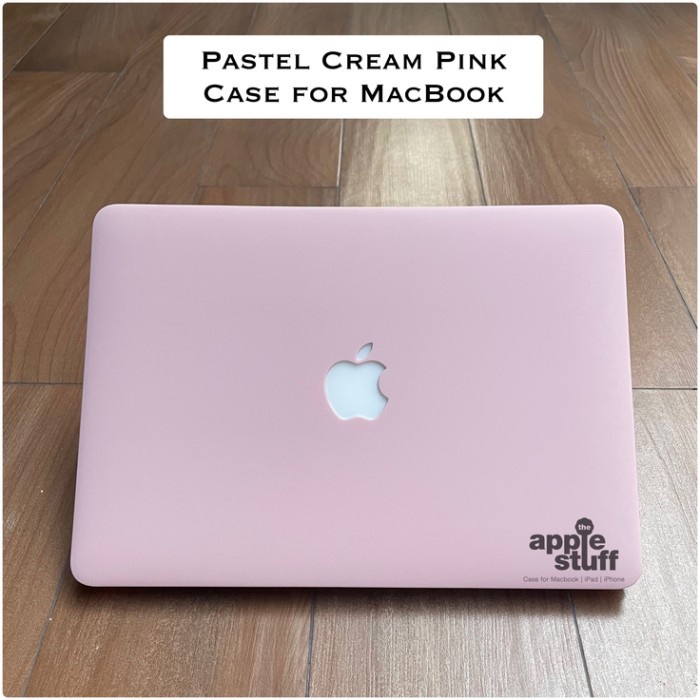 FREE ONGKIR MacBook Apple Pro Air Case Pastel Cream Pink Dusty Pink EG880