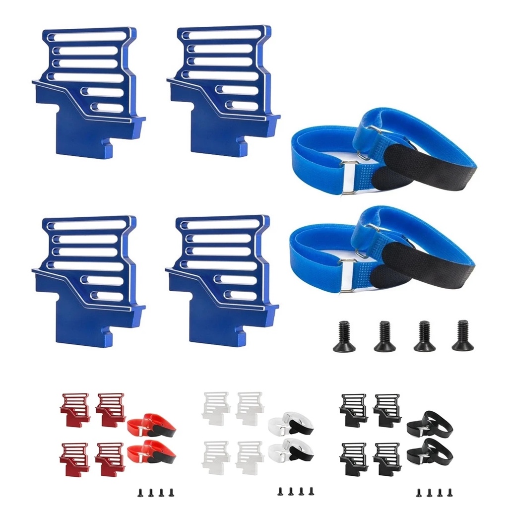 KYOMA Metal Tall Battery Holder Mount Hold Down with Battery Strap for TRAXXAS 1/6 XRT 8S RC Car Upg