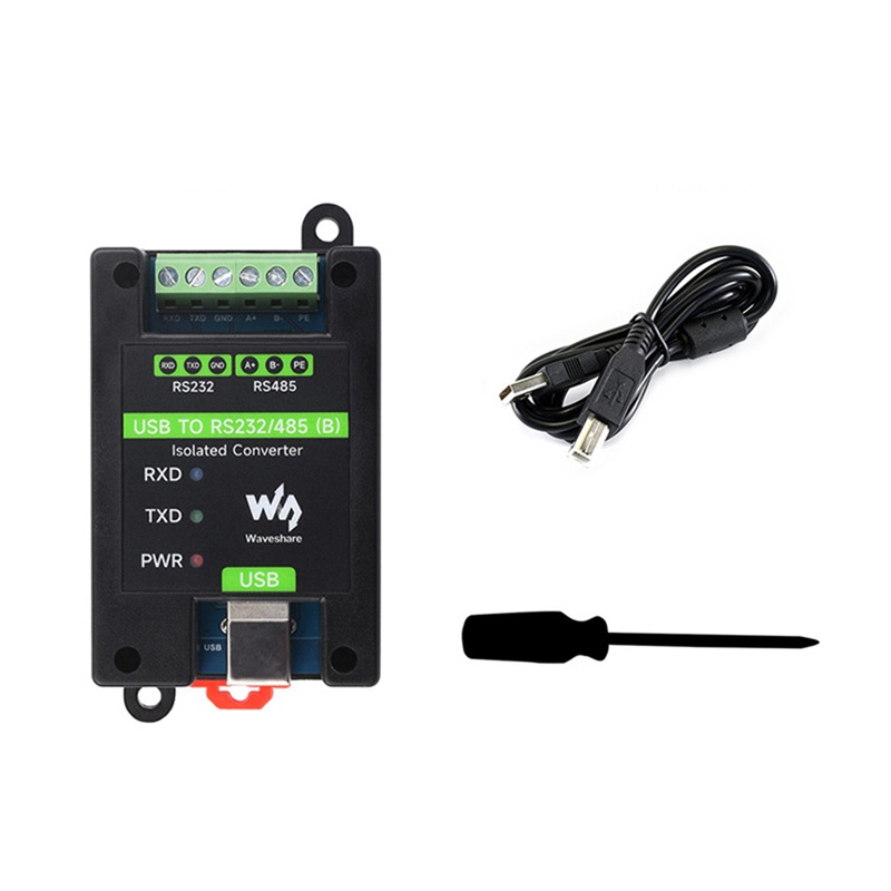 VAMI Waveshare Din Rail USB to RS232/485 Industrial Grade Isolated Converter FT232RNL Support Wall-M