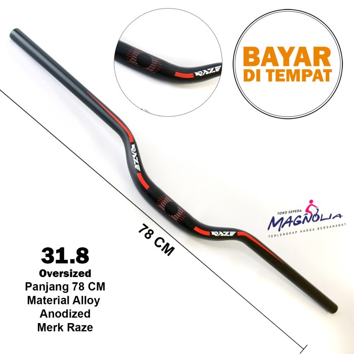 Terlaris Handlebar Stang Stir Sepeda MTB Oversize Alloy Anodized Merk Raze SALE