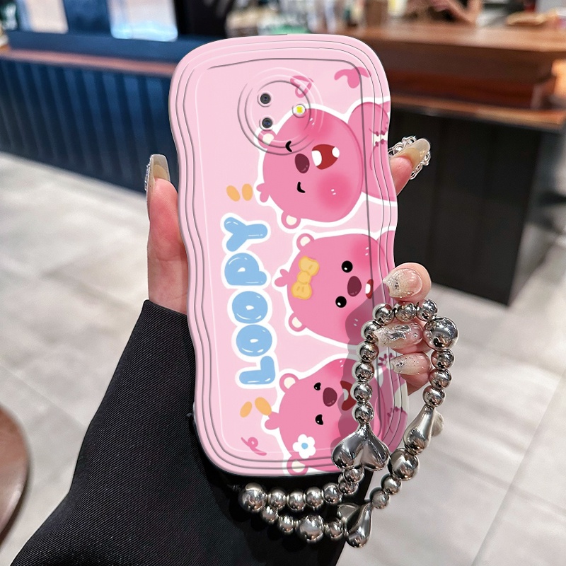 Casing Hp Untuk Samsung Galaxy J6 Plus 2018 J6 Prime J4 Plus 2018 J4 Prime Case merah muda Gelombang