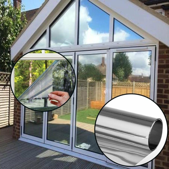 STIKER / KACA FILM CERMIN TEMPEL/KACA JENDELA PINTU KACA FILM ONE WAY