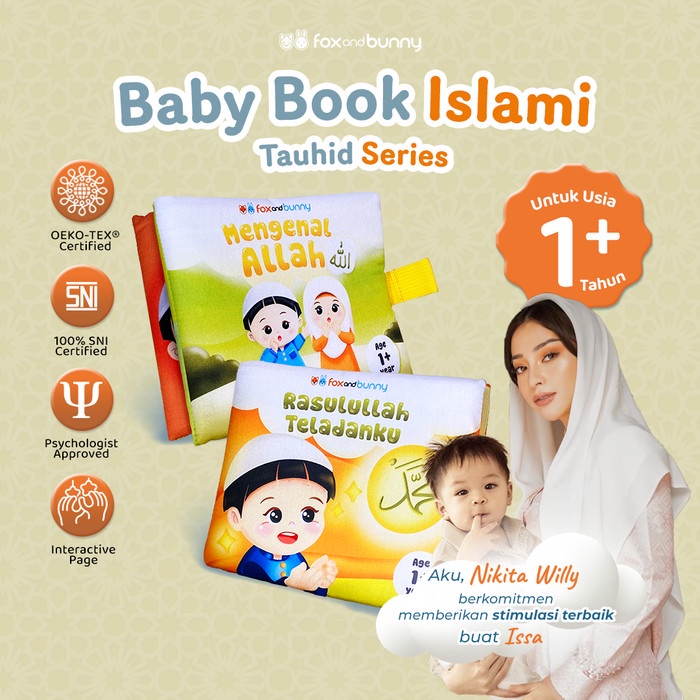 

KODE A Foxandbunny - Baby Book Islami Tauhid Series Usia 1+ Tahun Buku Edukasi Islami Bayi Anak
