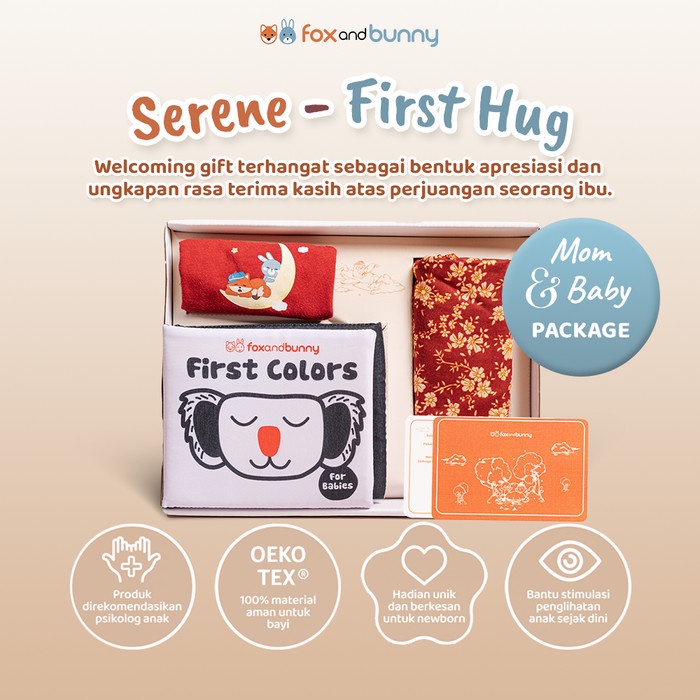 

KODE A Hampers Serene by foxandbunny - First Hug Series Mom And Baby Package Kado Lahiran Hampers