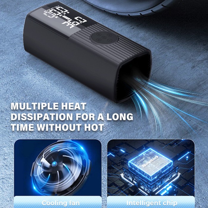 Barang Terlaris Pompa Ban Electric P008 - Chip Terbaru Inflasi Cepat, 10000Mah Dengan Port Pengisian
