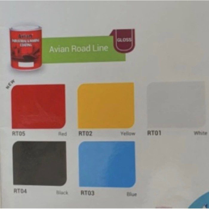 

Flashshow Avian Industrial Marine Coating Road / Cat Jalan / Cat Kolam / Cat Aspal