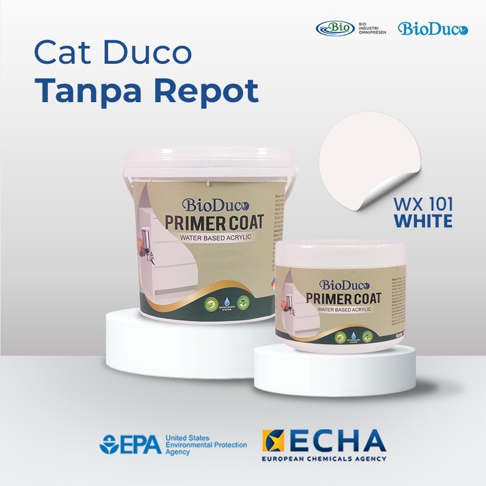 

Flashshow Cat Dasar Kayu Duco PUTIH Waterbased Bioduco Primer Coat White 1kg