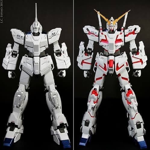 Flashshow Bandai Original MG 1/100 Unicorn Gundam ver. ova
