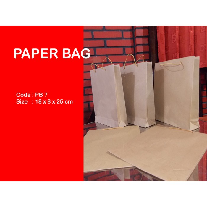 

Flashshow Paper Bag /Shopping Bag/ Tas Kertas Polos 18x8x25