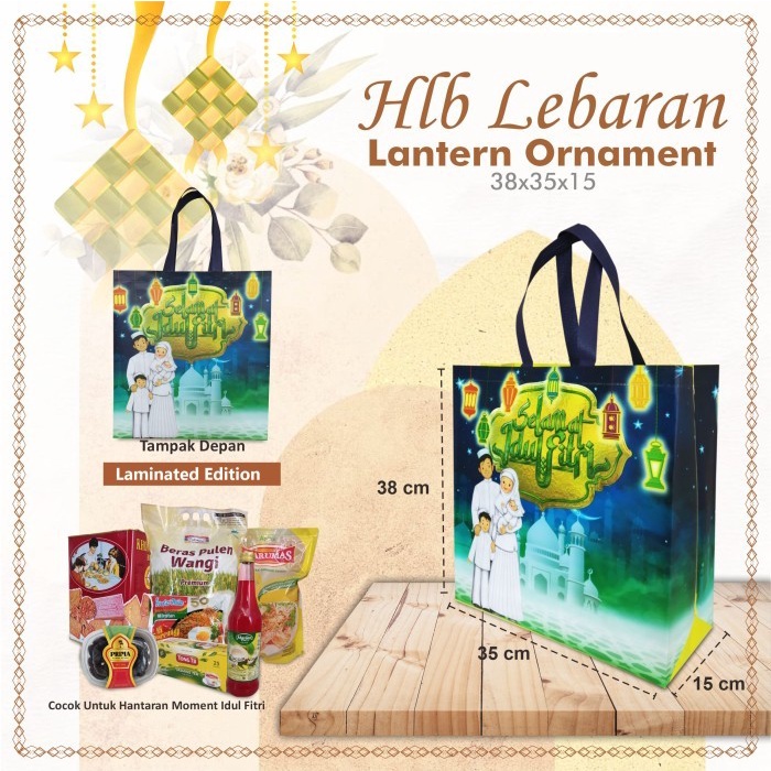 

Flashshow Goodie Bag Lebaran Premium Tas Idul Fitri Tas Parcel Lebaran 38x35x15