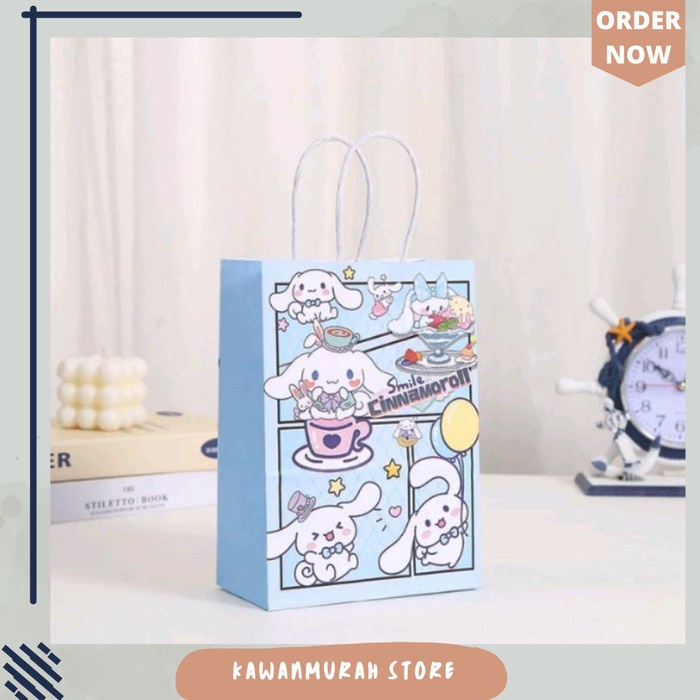 Flashshow Paper Bag Ulang Tahun Anak Kuromi Melody / Goodie Bag Sanrio