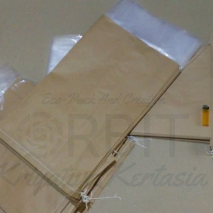 

Flashshow Paper Sack 10 KG - 15 KG Karung Kraft Kantong Kertas Lapis Plastik PE
