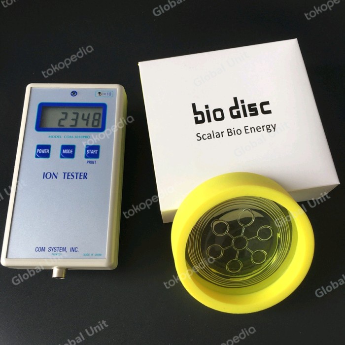 BioDisc 2 4 Scalar Energy Alpha Spin Quantum Bio Disc Ion Glass Water
