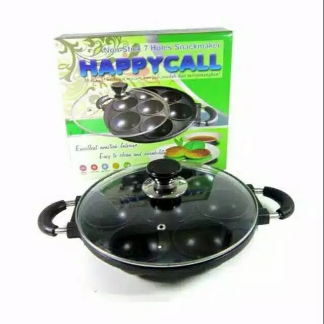 Cetakan Kue Serabi /Surabi / Apem 7 Lubang Cekung Happy Call