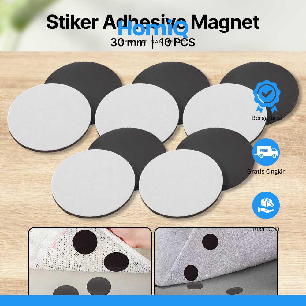 

HomiQ JETTING Stiker Adhesive Magnet Tape Model Bulat 30mm 10 PCS - JC-3M
