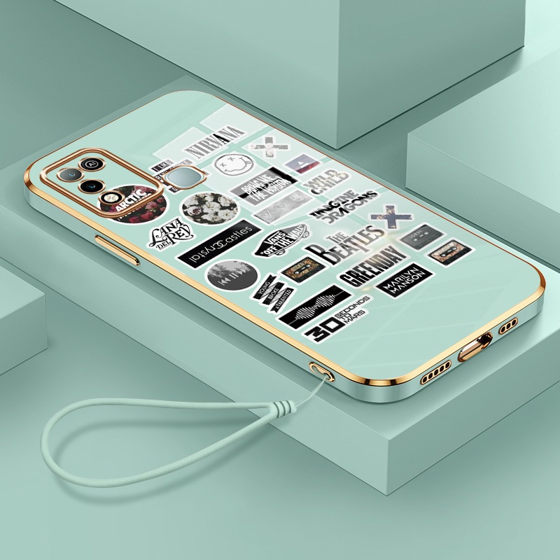 Casing Hp Untuk Infinix Hot 9 Play Hot 10 Play Hot 11 Play Case Casing Cesing pola Lencana Kesing HP