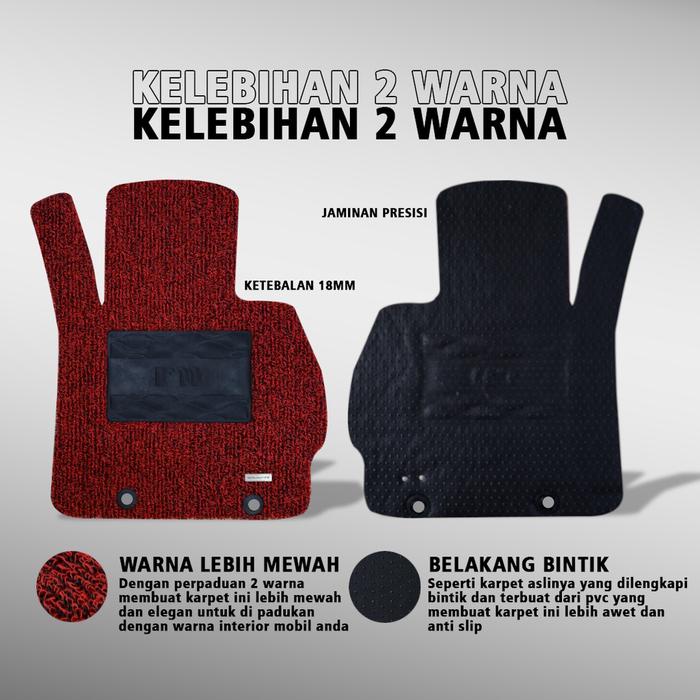 Karpet Mobil Toyota All New Rush 2018 - 2022 - 2 Baris Aksesoris Interior Mobil Premium Car