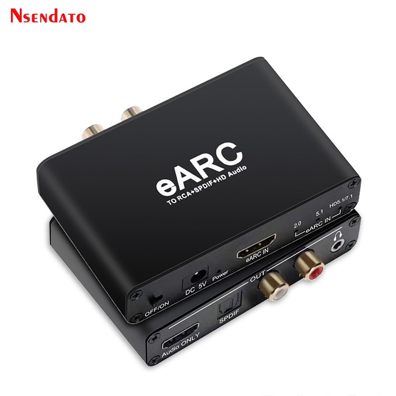 MCC eARC ARC Audio HDMI Extractor 192Khz Converter HDMI eARC ARC to RCA Audio Extractor Adapter For 