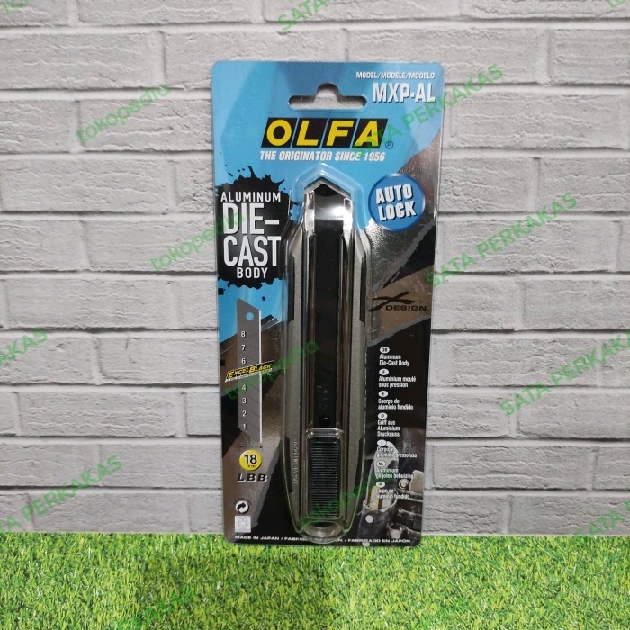 

Pisau Blade Cuter Knife 18mm Snap-Off blade cutter MXP-AL OLFA JAPAN
