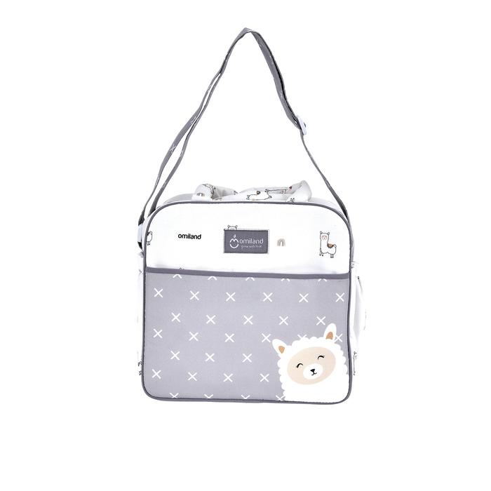 Terbaru!! Omiland Tas Bayi Medium Saku Print Alpaca Series - Ob 29201 - 4 Cod