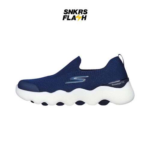 SKECHERS Go Walk Massage Fit Navy Sepatu Sneakers Wanita  - 124906NVY - Size 40