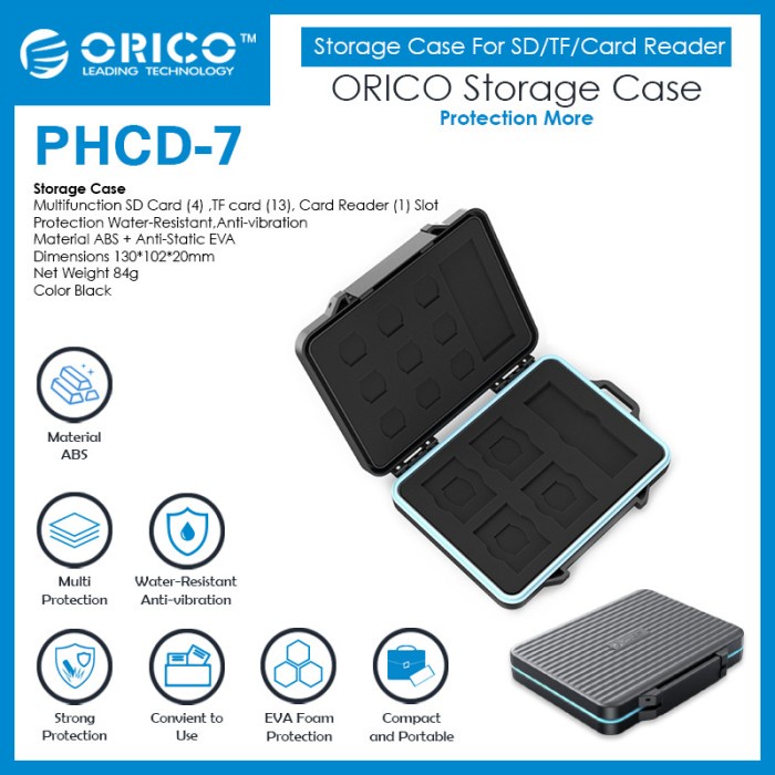 KODE B ORICO Storage Case For SD/TF/Card Reader - PHCD-7