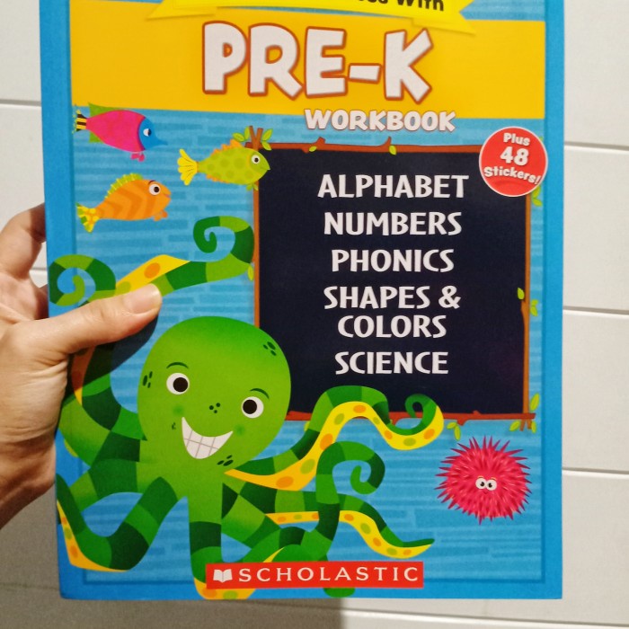 Scholastic Workbook Pre K Grade 1 -2 Buku Workbook Anak PAUD