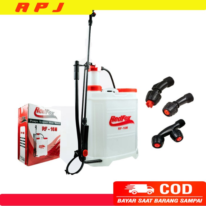 Redfox Pompa Semprot Hama Manual 16 L Tengki/Tangki Semprot Hama Pompa