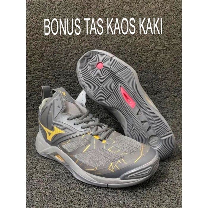 Sepatu Voli Mizuno Wave Momentum 2 Mid Super Premium
