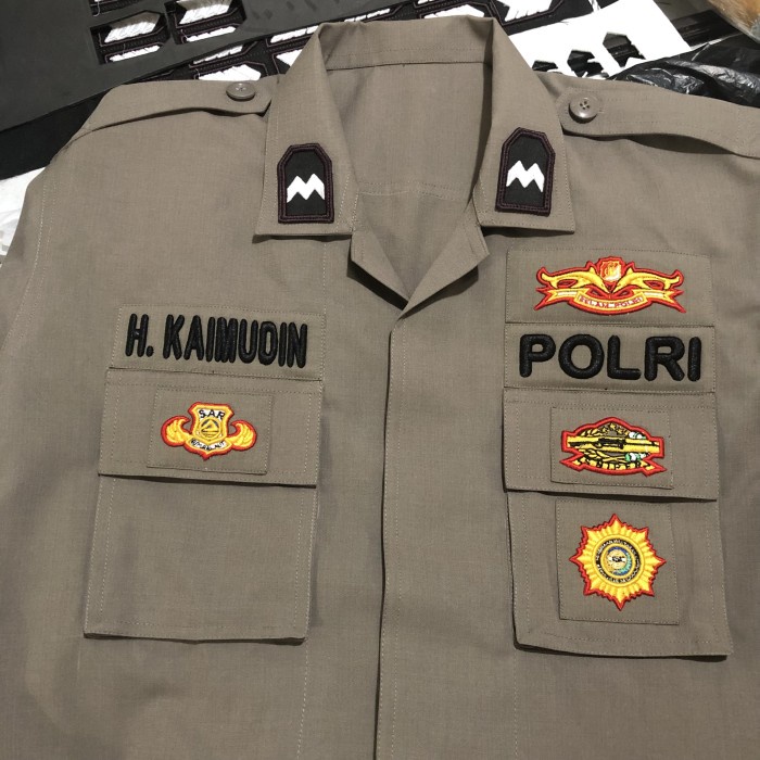 Baju Dinas pdl Polri Bisa Request ukuran custom Kain superfeel Hardvard porto